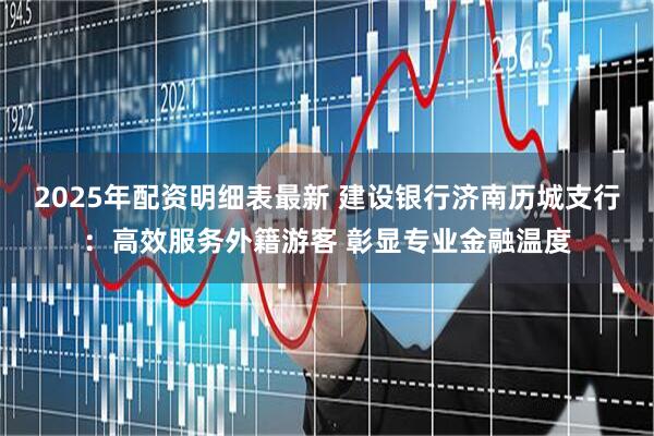2025年配资明细表最新 建设银行济南历城支行：高效服务外籍游客 彰显专业金融温度