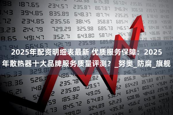 2025年配资明细表最新 优质服务保障：2025年散热器十大品牌服务质量评测？_努奥_防腐_旗舰